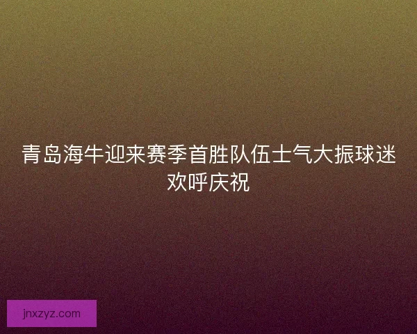 青岛海牛迎来赛季首胜队伍士气大振球迷欢呼庆祝